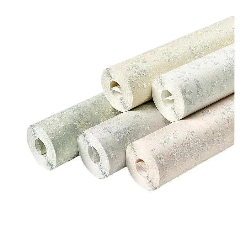 Mildew Resistant 3D Wall Papers Home Decor Solid Color Green Wallpaper Roll for Living Room Bedroom Decoration Mural Room Decor