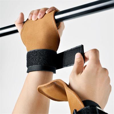 Leder-Lifting-Riemen für Kreuzheben Klimmzüge Trainingshandschuhe mit Handgelenkstütze Gepolsterter Griff Krafttraining für Männer Frauen