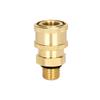 Copper Pressure Washer Adapter with Threaded Coupler Design for Hoses and Matching Cleaning Equipment Fittings