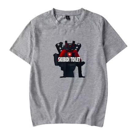 2024 Skibidi Toilet T-Shirt TV Series Merchandise Unisex Crew Neck Summer Short Sleeve T-Shirt Street