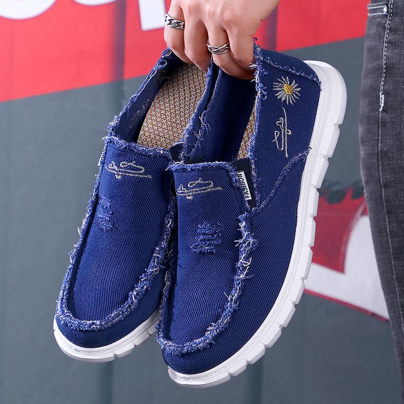 Modedruck Canvas Schuhe Herren Atmungsaktiv Leichte Sportschuhe Altes Peking Herren Espadrille Schuhe Herren Freizeit Sneaker