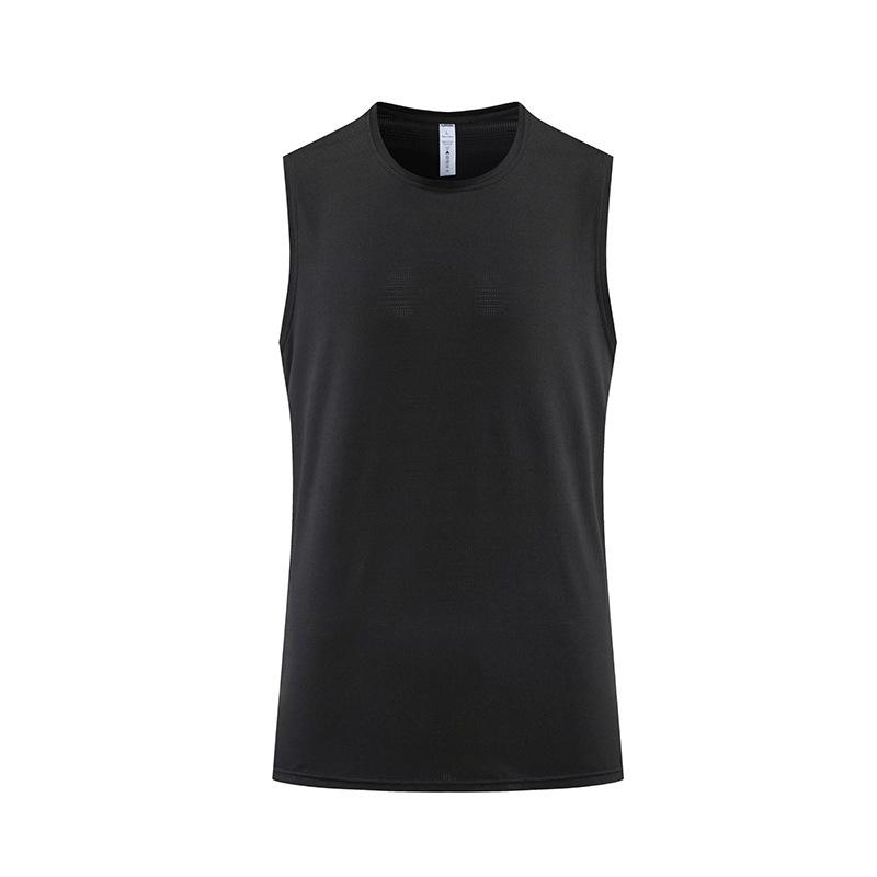 Men's Quick-Dry Sports Vest 2023: Summer Solid Color Round Neck for Running, Fitness & Basketball