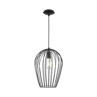 Metal Pendant Light 23W E27 Black IP20 Diam. 275mm