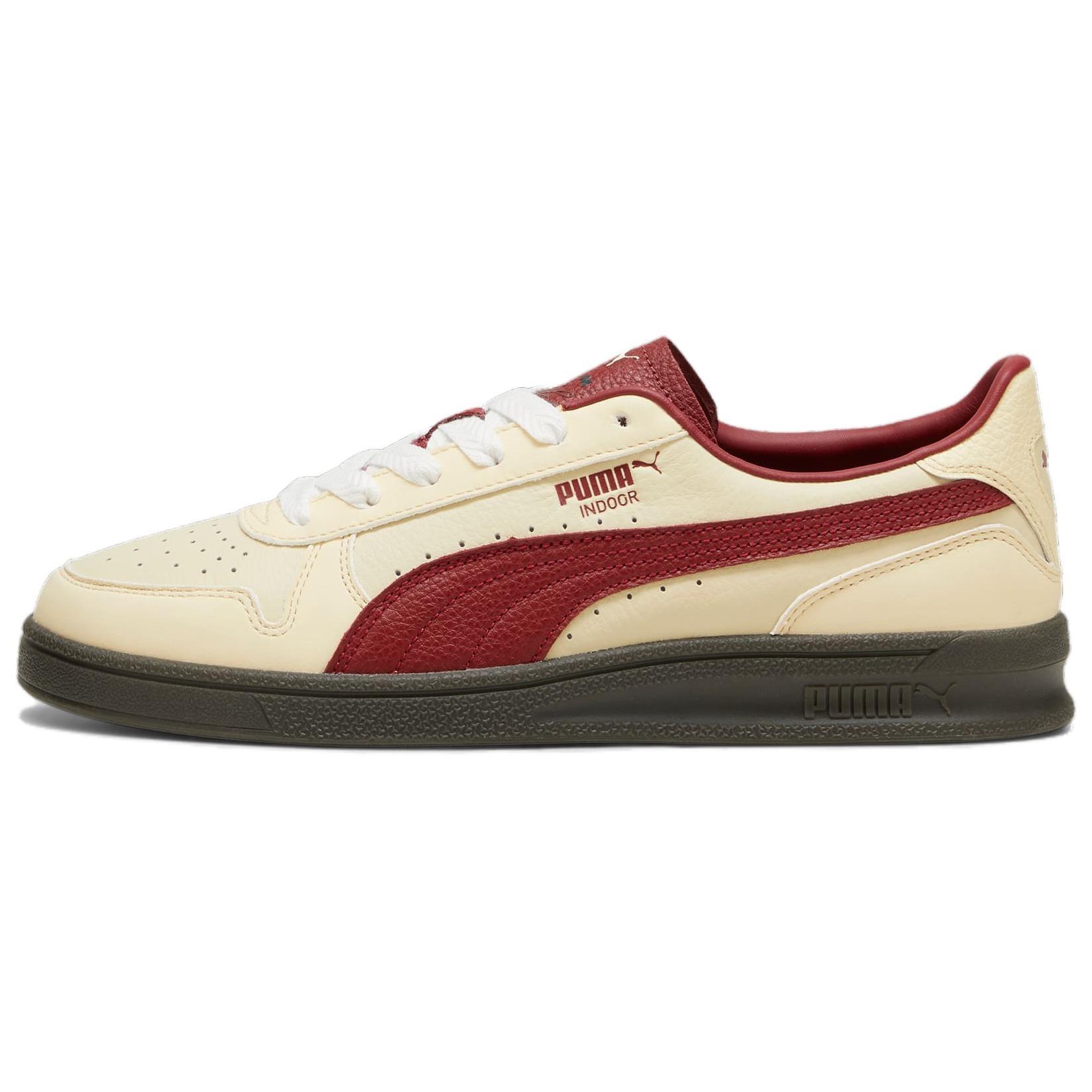 PUMA Indoor Players Lane  Creamy Vanilla Intense Red  Men s 398762-01 EU 37