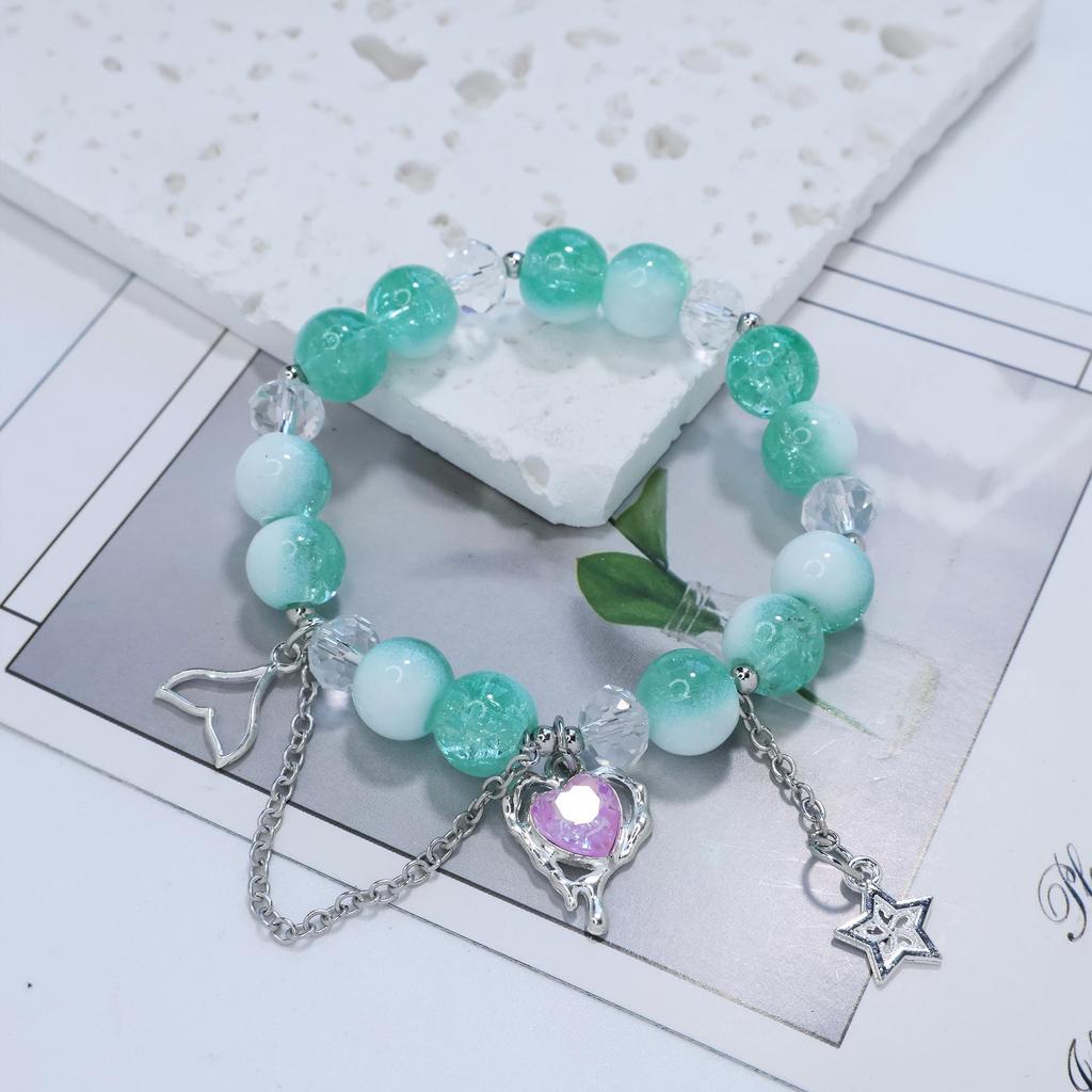 Mori Style Mermaid Crystal Bracelet – Versatile Niche Design for Women, Ideal for Students and Best Friends