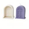 New Window Candle Silicone Mold European Style Church Windows Scented Candle DIY Making Retro Doors Plaster Resin Home Crafts