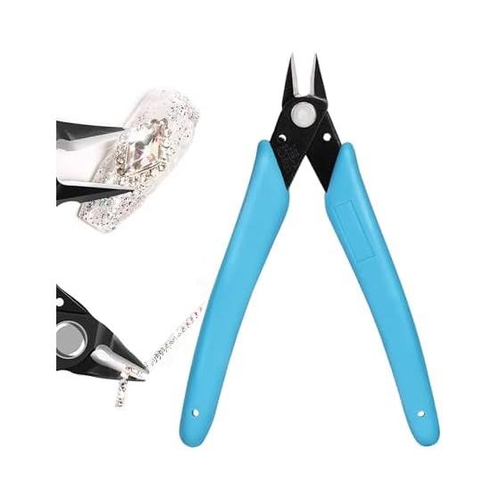 Nail Art Cut Nipper Cutter Nail Art Parts Anti-Slip Nail Clipper Removal Nail Nipper V Cut Nail Unloading Pliers 3D Jewelry Parts Nail Art Tool
