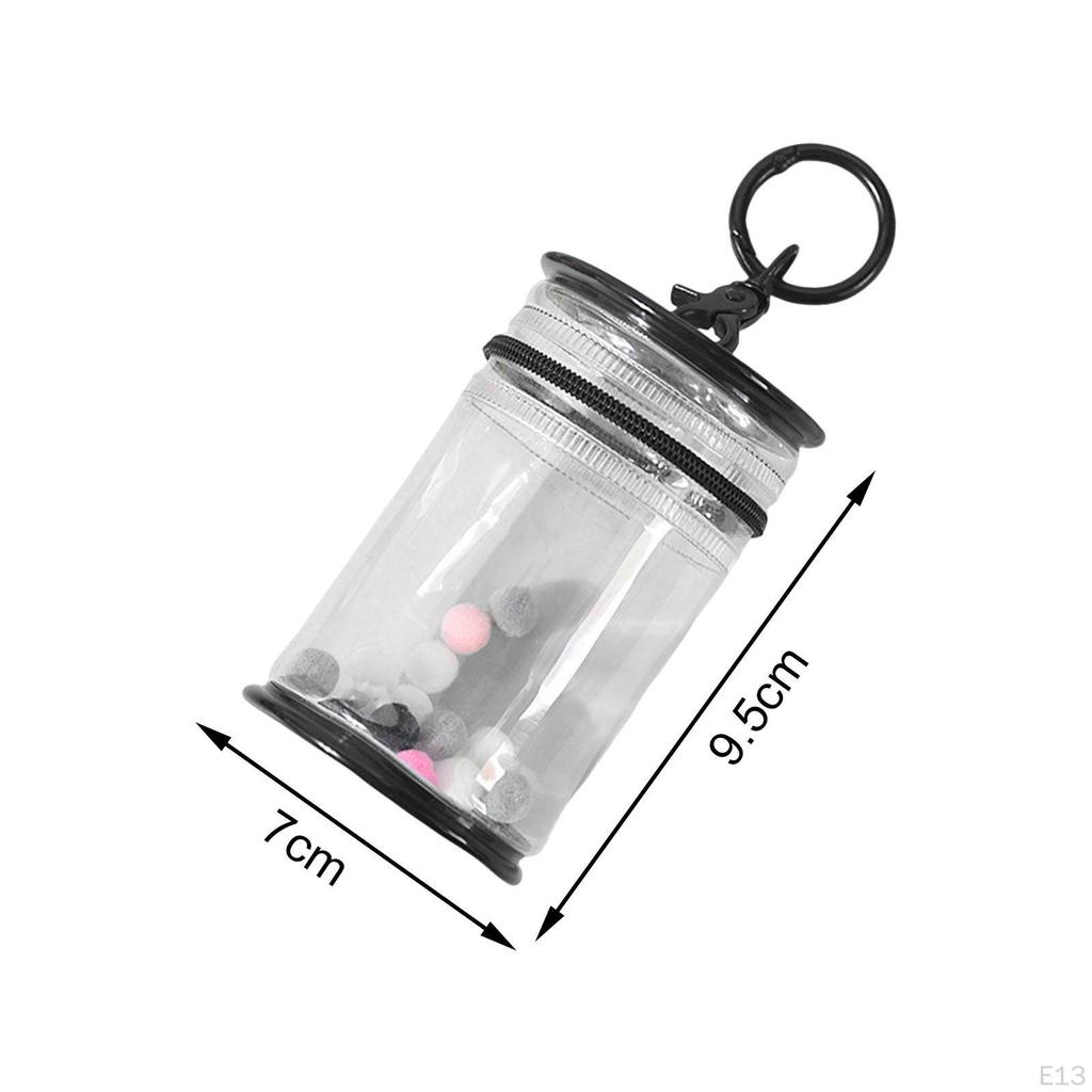 Doll Carrying Bag Outing Hanging Backpack Decor Clear PVC Keychain Charms Cute Figure