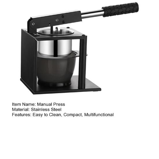 Stainless Steel Manual Juicer & Vegetable Press 2-in-1 Hand Press Juicer for Lemon