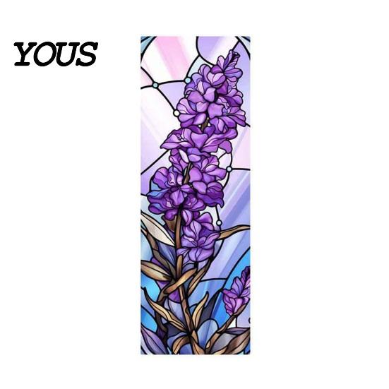 Retro Style Bookmark Stained Glass Flower Bookmark, Floral Acrylic Suncatcher Plant Book Page Marker, Gifts for Bookish, Women Lightweight