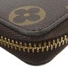Used LOUIS VUITTON Purse Portefeuille Clemence M61298 Monogram Rose Valerie Brown Zip Around