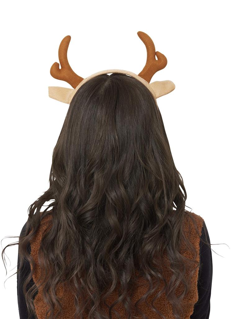 Clearstone Cosplay Christmas Reindeer Headband, Unisex, Brown