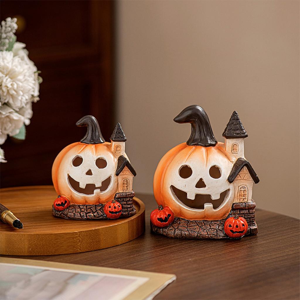 Halloween Horror Pumpkin Haunted House Creative Decoration Resin Ornament