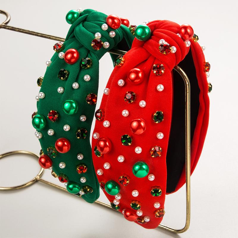 Christmas Headband  Beads  Christmas Hair Accessories For Women