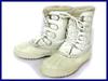 Vintage Made In Canada / Heavy Leather Snow Boots White /24.5-25.5cm/(USED)