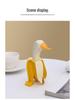 Funny Cute Cartoon Duck Banana Resin Decoration - Creative Home or Birthday Gift