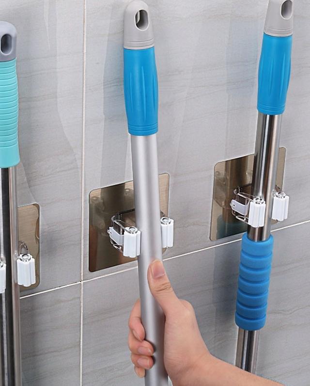 White Mop Hanger