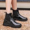 Rain shoes women's new waterproof and non-slip water shoes thickened wear-resistant rain boots medium tube fashion boots rubber shoes
