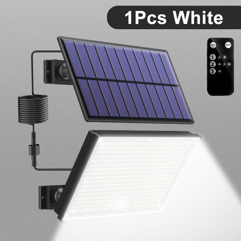106/400 LED Solar Motion Sensor Floodlight, Outdoor Security Light with 16.4ft Cable, IP65 Waterproof for Garden Yard Driveway
