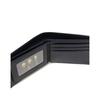 Daks Black Leather Dd Logo Classic 2 Fold Wallet