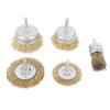 5Pcs Wire Wheel Brush Stainless Steel Coarse Crimped Cup Brush Set for Angle Grinder Rust Removal