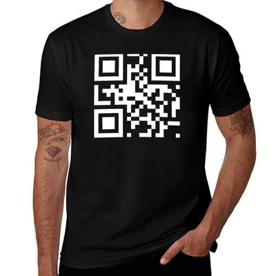 Buy Me A Beer Qr Code Scannable Funny Tshirt Nonshrink Basic Cotton Tshirt