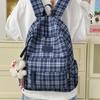 Schoolbag Autumn and Winter Retro Plaid Schoolbag Female High-value College Style Junior High School Student Fashion Versatile Mori Backpack