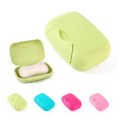 Boîte à Savon de Voyage Fait Main Porte-Savon Assiettes Étanche Anti-Fuite Boîte à Savon avec Couvercle à Verrouillage 4 Couleurs