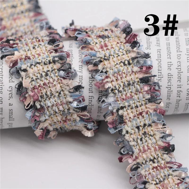 45 Yards Trim Vintage Embroidered Lace Sewing Lace Ribbon Fabric Handmade Costume Dress Sewing Trimmings Wedding Decoration