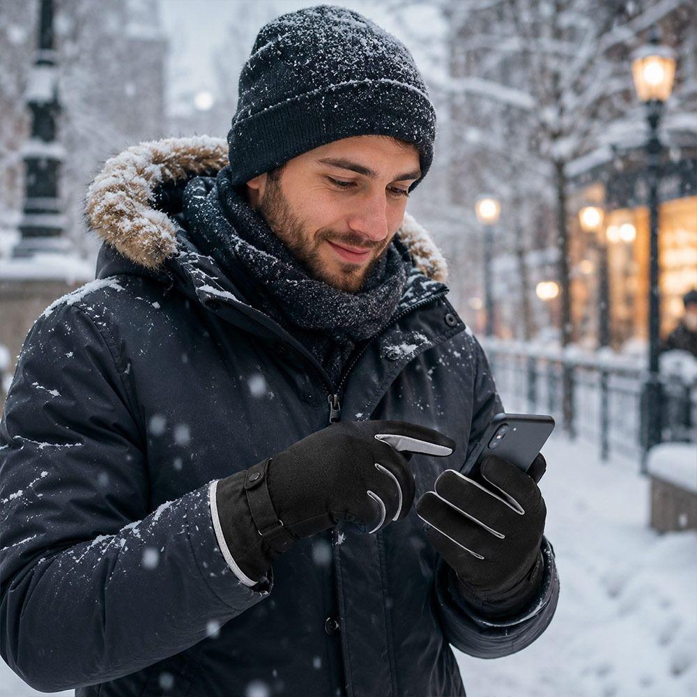 Warm Winter Gloves Touchscreen Outdoor Sports Gloves Fashion Cycling Gloves  for Men