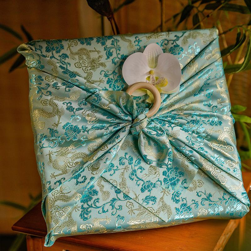 70x70cm Japanese Style Bento Packaging Cloth Furoshiki Handkerchief Travel Picnic Portable Festival Gift Teacup Wrapping Cloth