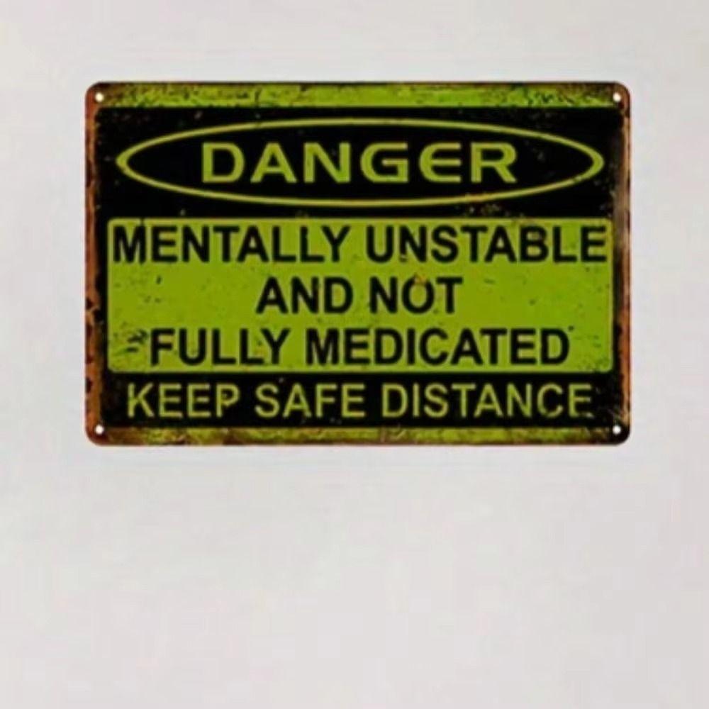 Decorative Metal Sign Wall Art 20x30cm