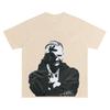 Camiseta unisex de manga corta impresa por el rapero estadounidense Drake Algodón puro Corte holgado Manga corta 2025 Tops Camisetas
