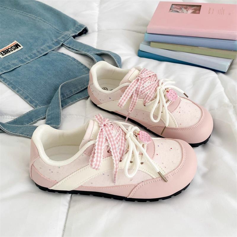 Little white shoes women's autumn breathable shoes with skirts niche versatile ballet training shoes casual sports flat baseplate shoes