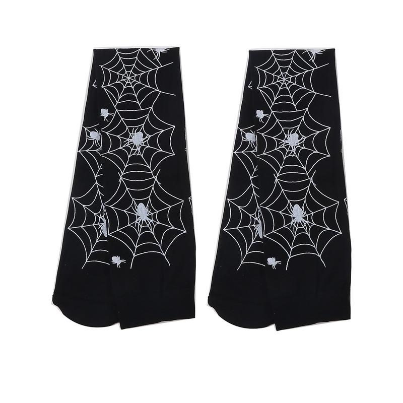 Halloween Blood Print Stockings Spider Web Printed Over Knee Bottoming Socks Nurse Stockings Bloody Zombie Blood Cosplay Socking