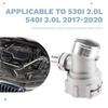 17128602870 Aluminum Car Upper Radiator Coolant Hose Connector For BMW 530I 2.0L 540I 3.0L 2017-