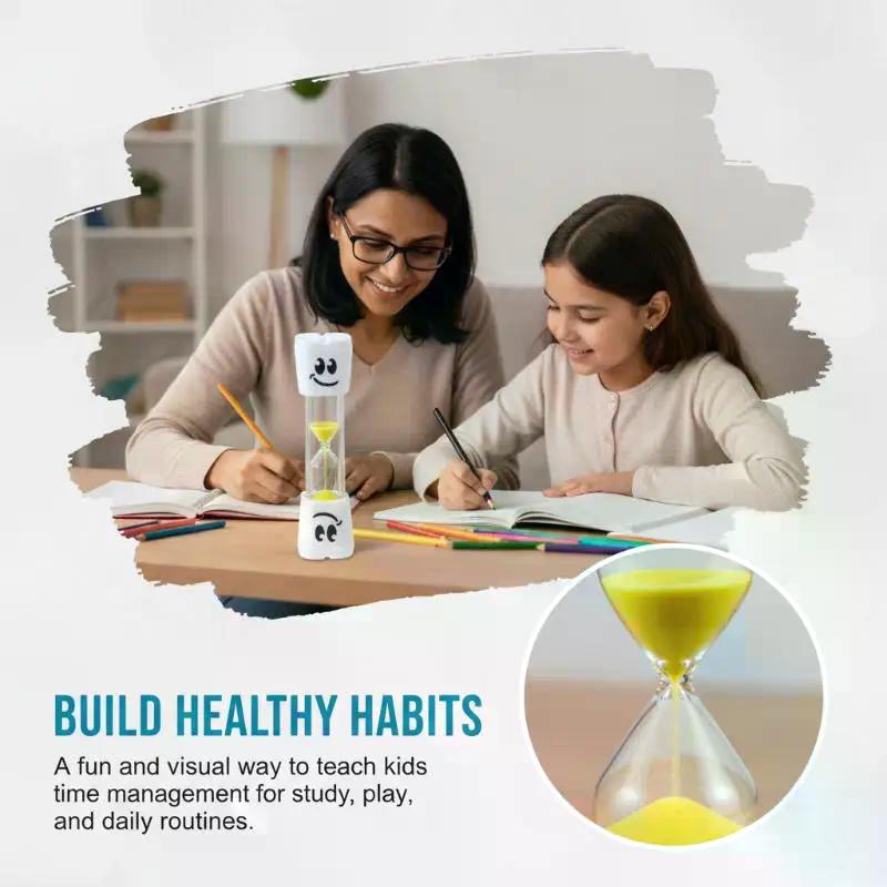 Timer Creativo Occhi Grandi da 2 Minuti Timer Bambini Spazzolamento Denti Clessidra Timer da Cucina Clessidra Regalo per Bambini