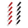 10Pcs 4mm U Y Type Electrical Crimp Terminals Insulated Fork Spade Wire Connectors for Banana Plug Multimeter