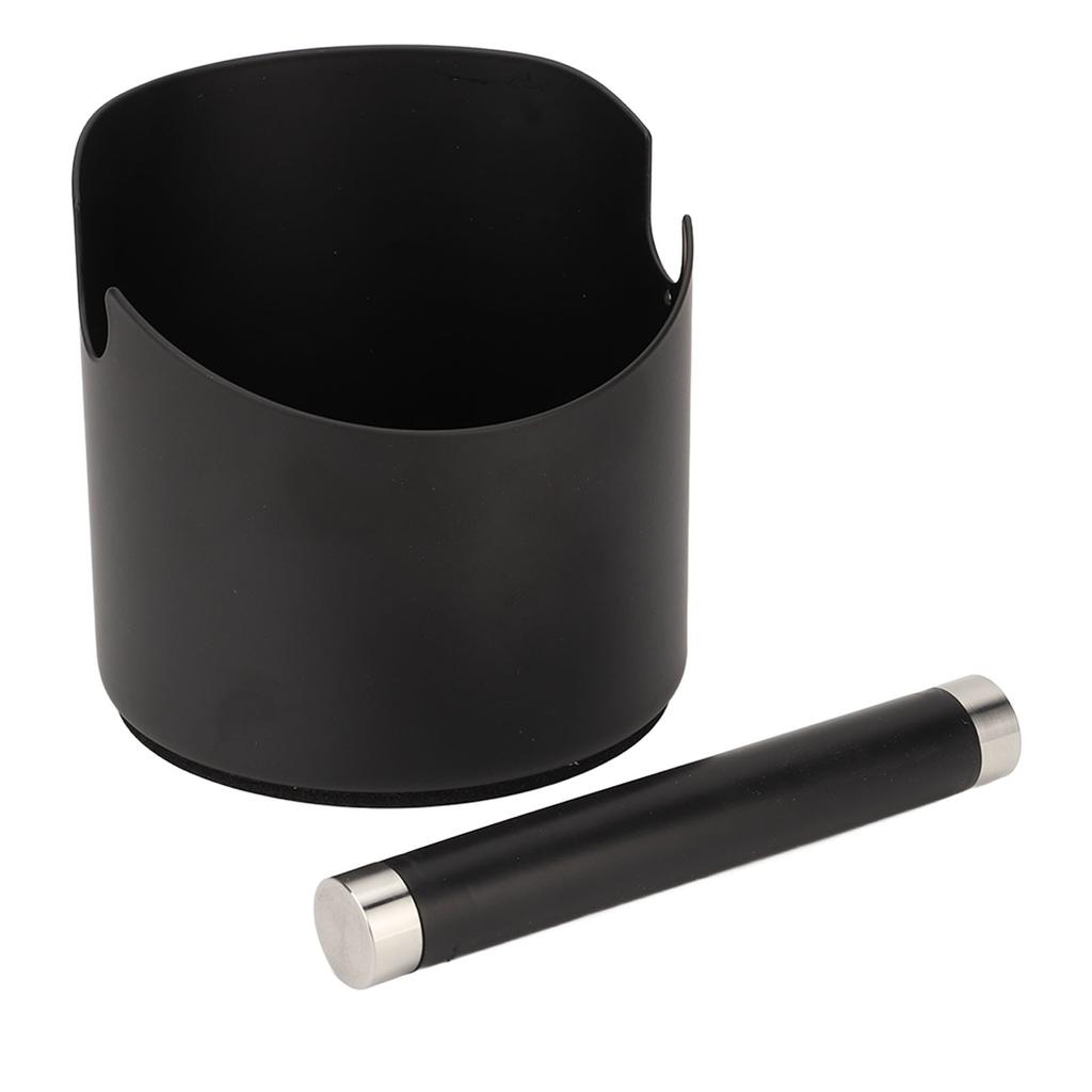 Pojemnik na fusy ze stali nierdzewnej z drążkiem do strącania fusów dla kawiarni Zachodnich