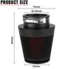 NIBBI CNC Motorcycle Air Filter Universal 42mm 48mm 54mm MushroomHead Air Cleaner Filter Carburetor Intake Pipe Modified Scooter