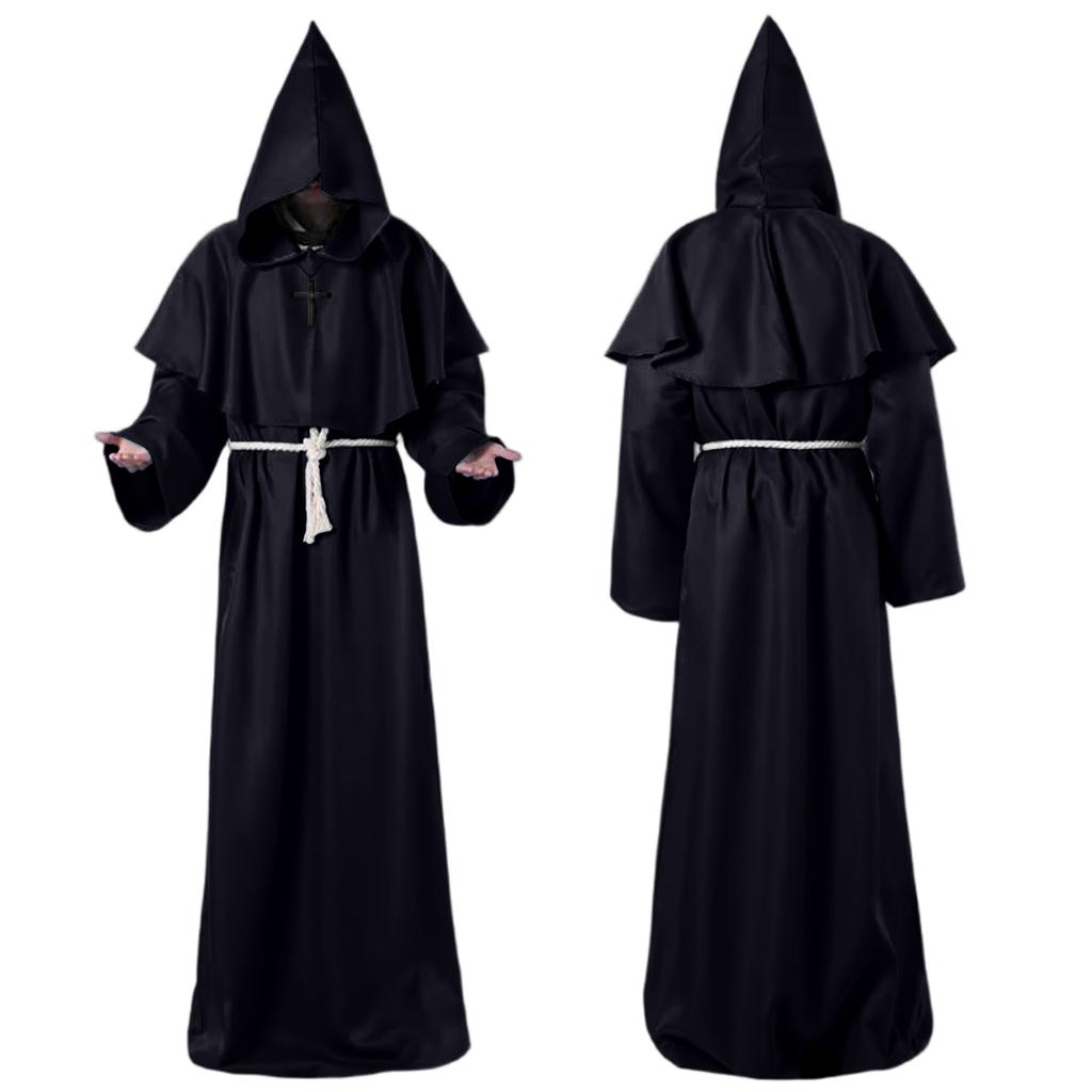 Kapuzenumhang, Priesterkostüm Robe für Cosplay