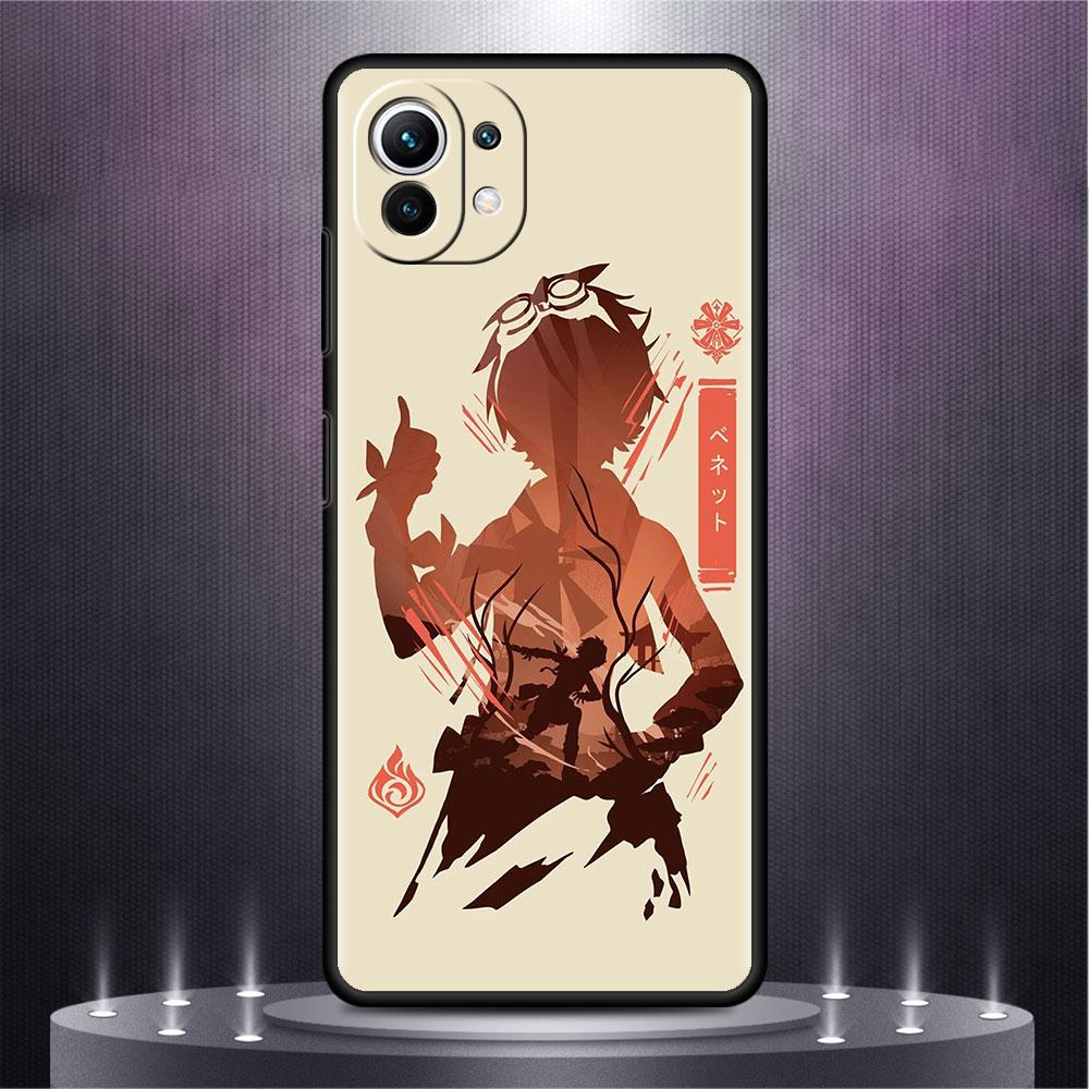 Etui do Xiaomi Mi Poco X3 X4 NFC M3 Mi 11 11T 10 T 9T 12 9 10T Lite Silikonowe etui na telefon Anime Genshin Impact Cute