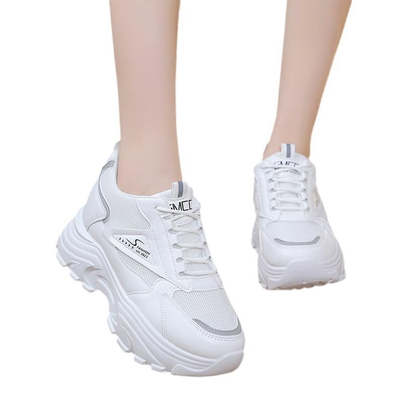 Inner Heightening Dad Shoes Spring and Summer New Comfortable Platform Mesh Casual Sports Shoes