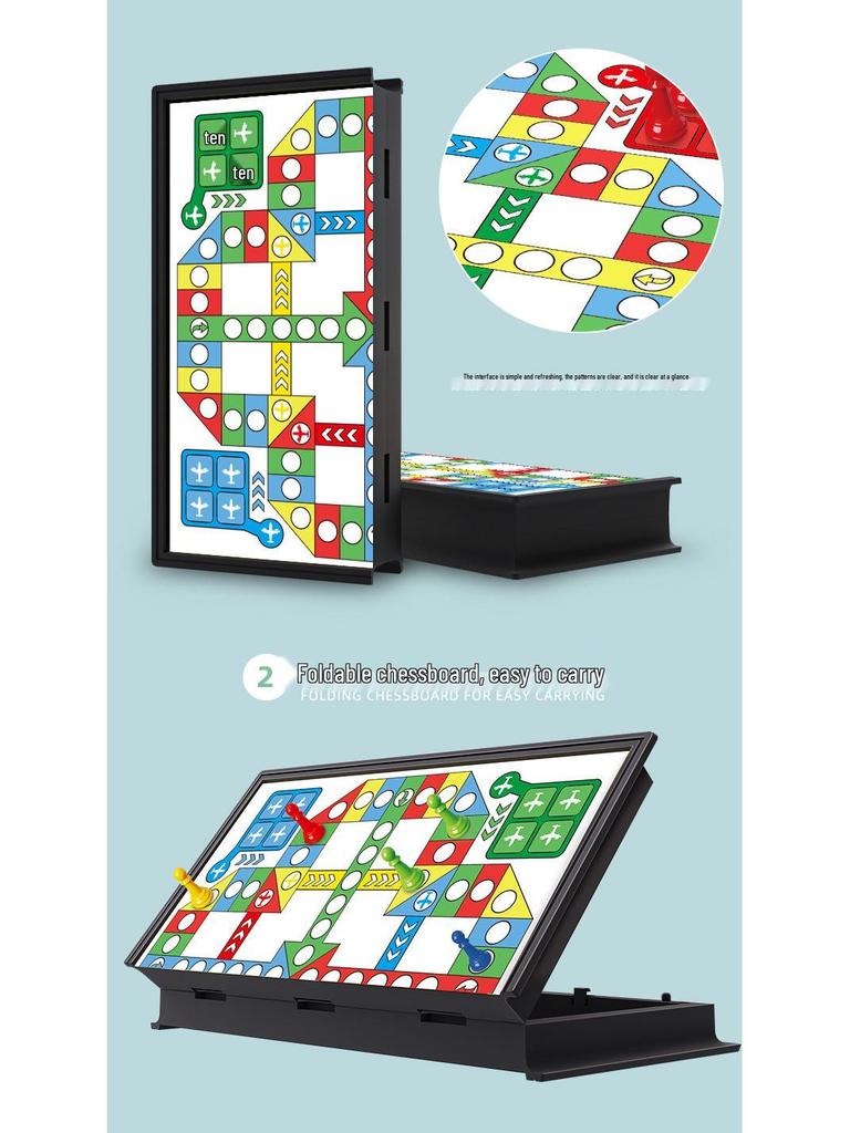 Portable Magnetic Ludo Chessboard: Parent-Child Educational Table Game