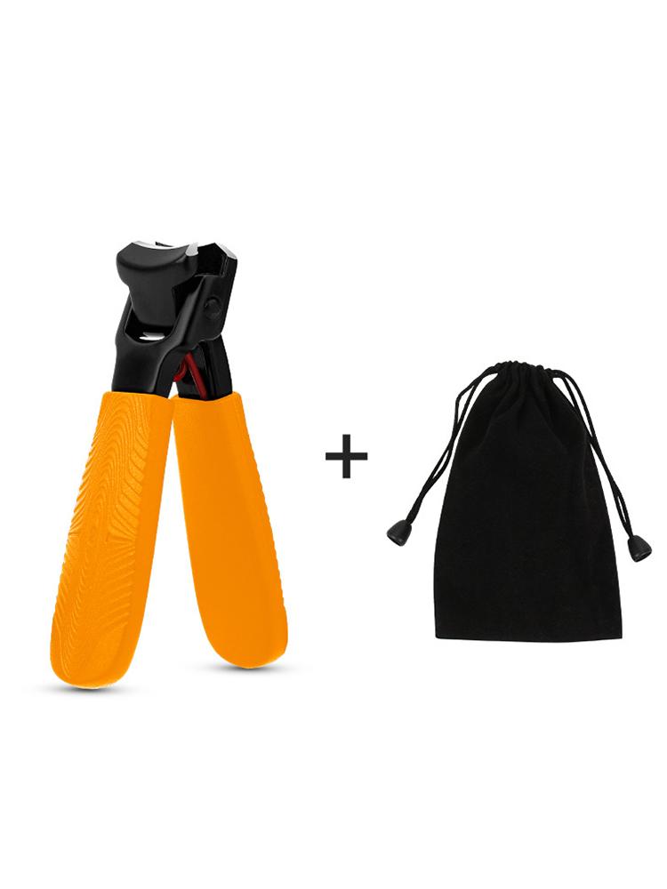 

Portable Single Handed Large Mouth Nail Clipper with Precision Blades помаранчевий