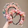 Chinese Style Hairpin Flowers Headband Hair Clip Floral Bridal Wedding Tiara Flower-decorated Girls Headwear Hair Accessories