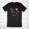 Tale As Old As Time Beauty and the Beast Enchanted Rose Quote Unisex Tee T-Shirt