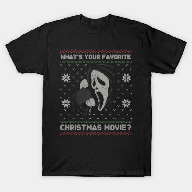 scream Christmas sci fi Santa Claus funny secret movie film t shirt S