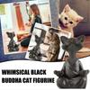 Cat Whimsical Buddha Figurine Meditation Yoga Collectible Home Decor Lover Gifts