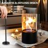 Tabletop Round Fireplace Smokeless Ethanol Fire Pit Outdoor Patio Alcohol Fireplace for Christmas New Year( EU US Shipping)